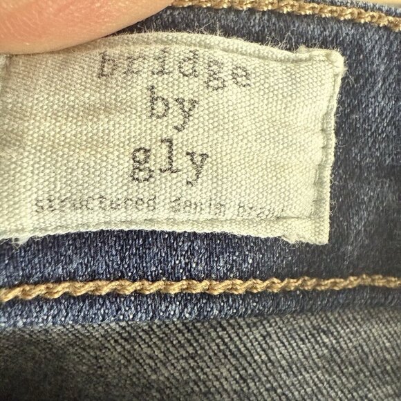Bridge by Gly Mid Rise Ankle Skinny Jeans Women's Sz 27 Blue - Picture 7 of 9